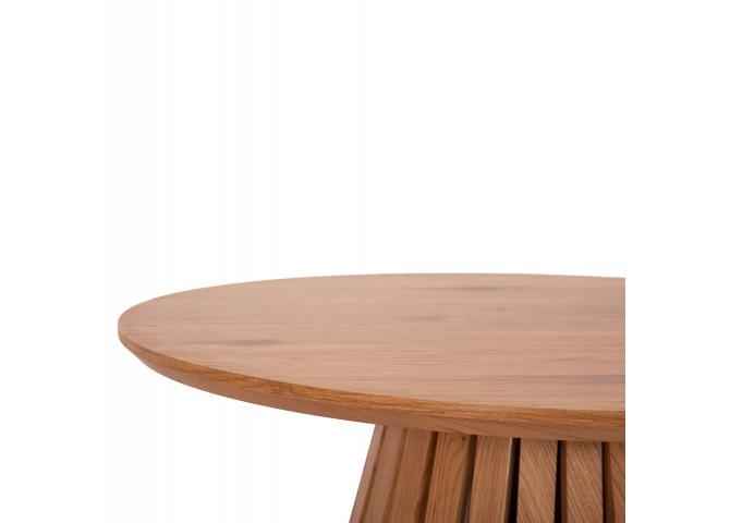 ΣΕΤ 2ΤΜΧ ΤΡΑΠΕΖΙΑ ΣΑΛΟΝΙΟΥ TALBERT HM21083 MDF ΦΥΣΙΚΟ ΞΥΛΟΥ Φ80εκ & Φ45εκ