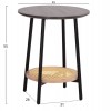 ΣΕΤ 2ΤΜΧ ΤΡΑΠΕΖΙΑ ΣΑΛΟΝΙΟΥ SEWELL HM21087 MDF-ΜΕΤΑΛΛΟ-ΣΥΝΘΕΤΙΚΟ RATTAN Φ80εκ & Φ45εκ