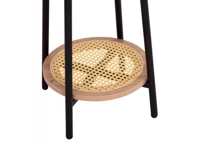 ΣΕΤ 2ΤΜΧ ΤΡΑΠΕΖΙΑ ΣΑΛΟΝΙΟΥ SEWELL HM21087 MDF-ΜΕΤΑΛΛΟ-ΣΥΝΘΕΤΙΚΟ RATTAN Φ80εκ & Φ45εκ