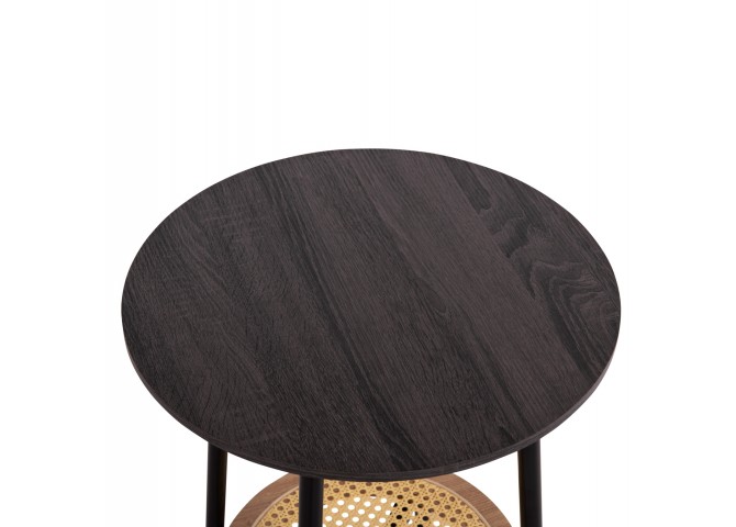 ΣΕΤ 2ΤΜΧ ΤΡΑΠΕΖΙΑ ΣΑΛΟΝΙΟΥ SEWELL HM21087 MDF-ΜΕΤΑΛΛΟ-ΣΥΝΘΕΤΙΚΟ RATTAN Φ80εκ & Φ45εκ