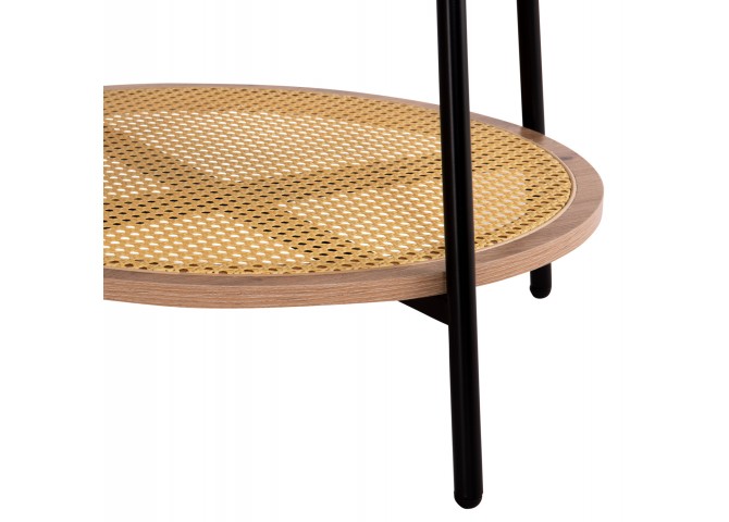 ΣΕΤ 2ΤΜΧ ΤΡΑΠΕΖΙΑ ΣΑΛΟΝΙΟΥ SEWELL HM21087 MDF-ΜΕΤΑΛΛΟ-ΣΥΝΘΕΤΙΚΟ RATTAN Φ80εκ & Φ45εκ