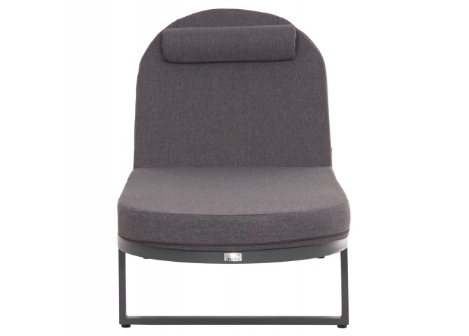 ΕΠΑΓΓΕΛΜATIKH ΞΑΠΛΩΣΤΡΑ MALLOW HM10715.03 ΣΚΟΥΡΟ ΓΚΡΙ ΑΛΟΥΜΙΝΙΟ & ΜΑΞΙΛΑΡΙ 198x71x103Υεκ