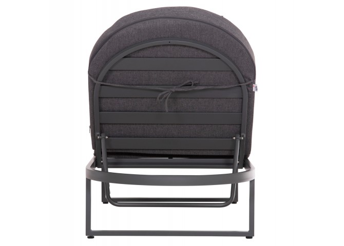 ΕΠΑΓΓΕΛΜATIKH ΞΑΠΛΩΣΤΡΑ MALLOW HM10715.03 ΣΚΟΥΡΟ ΓΚΡΙ ΑΛΟΥΜΙΝΙΟ & ΜΑΞΙΛΑΡΙ 198x71x103Υεκ