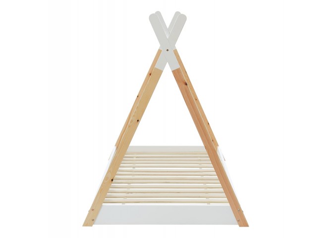 ΚΡΕΒΑΤΙ ΠΑΙΔΙΚΟ MUNK HM699.03 τ.MONTESSORI ΞΥΛΟ ΠΕΥΚΟΥ ΦΥΣΙΚΟ-ΛΕΥΚΟ- 190x90εκ