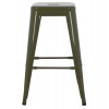 ΣΚΑΜΠΟ ΜΕΣΑΙΟΥ ΥΨΟΥΣ ΜΕΤΑΛΛΙΚΟ MELITA-PRO HM8573.43 DARK OLIVE GREEN 43x43x67Υεκ.
