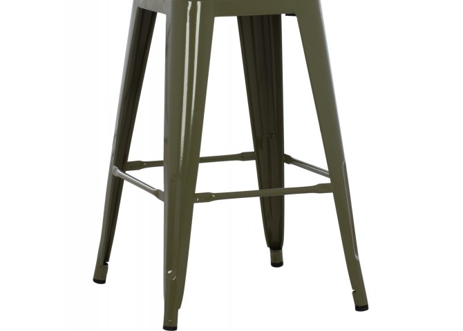 ΣΚΑΜΠΟ ΜΕΣΑΙΟΥ ΥΨΟΥΣ ΜΕΤΑΛΛΙΚΟ MELITA-PRO HM8573.43 DARK OLIVE GREEN 43x43x67Υεκ.