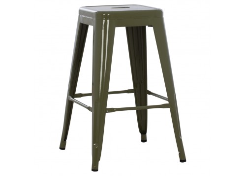ΣΚΑΜΠΟ ΜΕΣΑΙΟΥ ΥΨΟΥΣ ΜΕΤΑΛΛΙΚΟ MELITA-PRO HM8573.43 DARK OLIVE GREEN 43x43x67Υεκ.