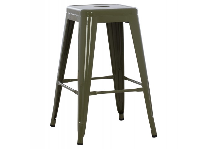 ΣΚΑΜΠΟ ΜΕΣΑΙΟΥ ΥΨΟΥΣ ΜΕΤΑΛΛΙΚΟ MELITA-PRO HM8573.43 DARK OLIVE GREEN 43x43x67Υεκ.