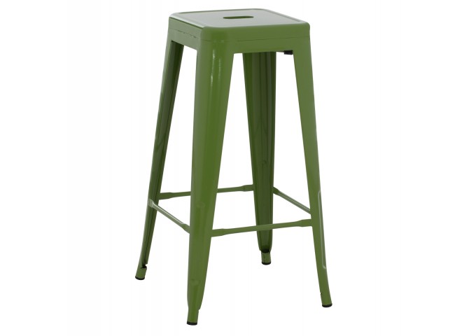 ΣΚΑΜΠΟ ΜΠΑΡ ΜΕΤΑΛΛΙΚΟ MELITA-PRO HM8642.53 ΣΕ LIGHT OLIVE GREEN 43x43x78Υεκ.