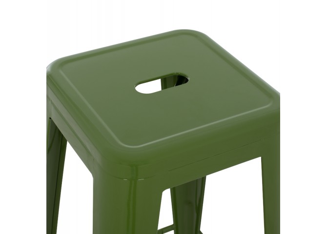 ΣΚΑΜΠΟ ΜΠΑΡ ΜΕΤΑΛΛΙΚΟ MELITA-PRO HM8642.53 ΣΕ LIGHT OLIVE GREEN 43x43x78Υεκ.