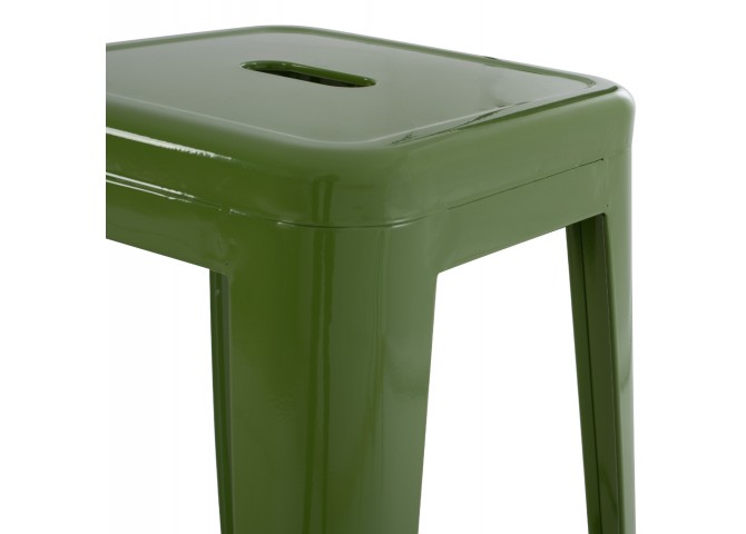 ΣΚΑΜΠΟ ΜΠΑΡ ΜΕΤΑΛΛΙΚΟ MELITA-PRO HM8642.53 ΣΕ LIGHT OLIVE GREEN 43x43x78Υεκ.