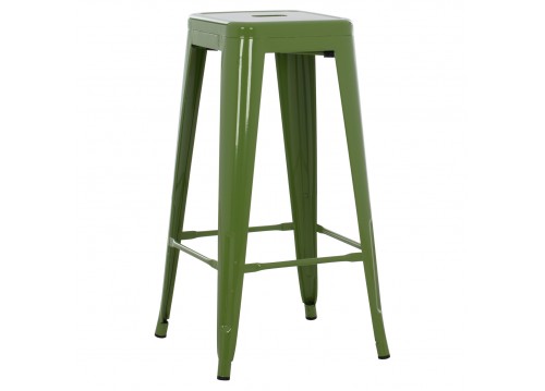 ΣΚΑΜΠΟ ΜΠΑΡ ΜΕΤΑΛΛΙΚΟ MELITA-PRO HM8642.53 ΣΕ LIGHT OLIVE GREEN 43x43x78Υεκ.
