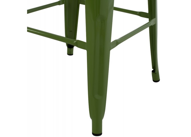 ΣΚΑΜΠΟ ΜΠΑΡ ΜΕΤΑΛΛΙΚΟ MELITA-PRO HM8642.53 ΣΕ LIGHT OLIVE GREEN 43x43x78Υεκ.