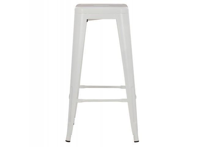 ΣΚΑΜΠΟ ΜΠΑΡ ΜΕΤΑΛΛΙΚΟ MELITA-PRO HM8642.41 ΣΕ ΛΕΥΚΟ ΜΑΤ 43x43x78Υεκ.