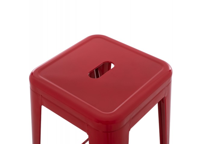 ΣΚΑΜΠΟ ΜΠΑΡ ΜΕΤΑΛΛΙΚΟ MELITA-PRO HM8642.44 ΣΕ ΚΟΚΚΙΝΟ 43x43x78Υεκ.