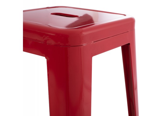 ΣΚΑΜΠΟ ΜΠΑΡ ΜΕΤΑΛΛΙΚΟ MELITA-PRO HM8642.44 ΣΕ ΚΟΚΚΙΝΟ 43x43x78Υεκ.