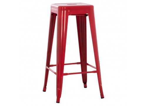 ΣΚΑΜΠΟ ΜΠΑΡ ΜΕΤΑΛΛΙΚΟ MELITA-PRO HM8642.44 ΣΕ ΚΟΚΚΙΝΟ 43x43x78Υεκ.