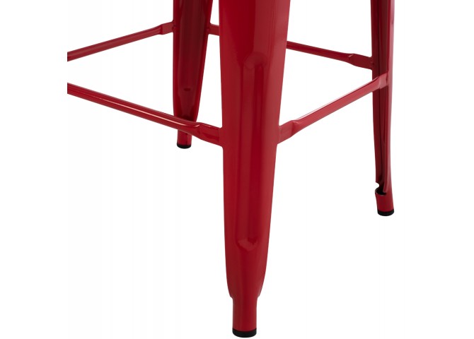 ΣΚΑΜΠΟ ΜΠΑΡ ΜΕΤΑΛΛΙΚΟ MELITA-PRO HM8642.44 ΣΕ ΚΟΚΚΙΝΟ 43x43x78Υεκ.