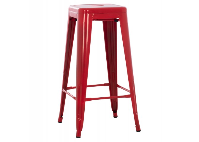 ΣΚΑΜΠΟ ΜΠΑΡ ΜΕΤΑΛΛΙΚΟ MELITA-PRO HM8642.44 ΣΕ ΚΟΚΚΙΝΟ 43x43x78Υεκ.