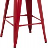 ΣΚΑΜΠΟ ΜΕΣΑΙΟΥ ΥΨΟΥΣ ΜΕΤΑΛΛΙΚΟ MELITA-PRO HM8573.44 ΚΟΚΚΙΝΟ 43x43x67Υεκ.