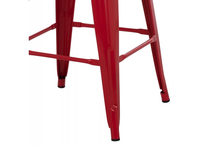 ΣΚΑΜΠΟ ΜΕΣΑΙΟΥ ΥΨΟΥΣ ΜΕΤΑΛΛΙΚΟ MELITA-PRO HM8573.44 ΚΟΚΚΙΝΟ 43x43x67Υεκ.