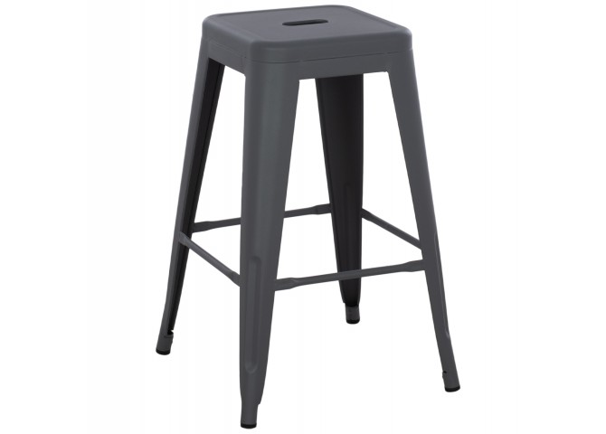 ΣΚΑΜΠΟ ΜΕΣΑΙΟΥ ΥΨΟΥΣ ΜΕΤΑΛΛΙΚΟ MELITA-PRO HM8573.50 ΓΚΡΙ 43x43x67Υεκ.