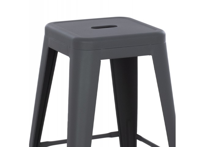 ΣΚΑΜΠΟ ΜΕΣΑΙΟΥ ΥΨΟΥΣ ΜΕΤΑΛΛΙΚΟ MELITA-PRO HM8573.50 ΓΚΡΙ 43x43x67Υεκ.