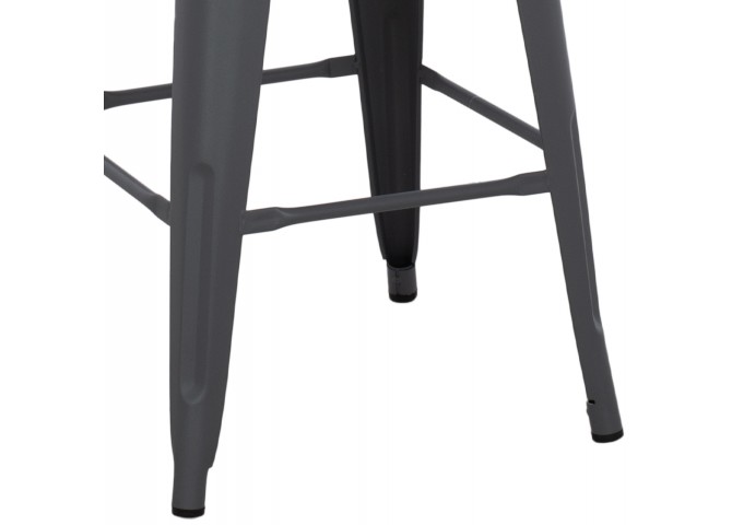 ΣΚΑΜΠΟ ΜΕΣΑΙΟΥ ΥΨΟΥΣ ΜΕΤΑΛΛΙΚΟ MELITA-PRO HM8573.50 ΓΚΡΙ 43x43x67Υεκ.