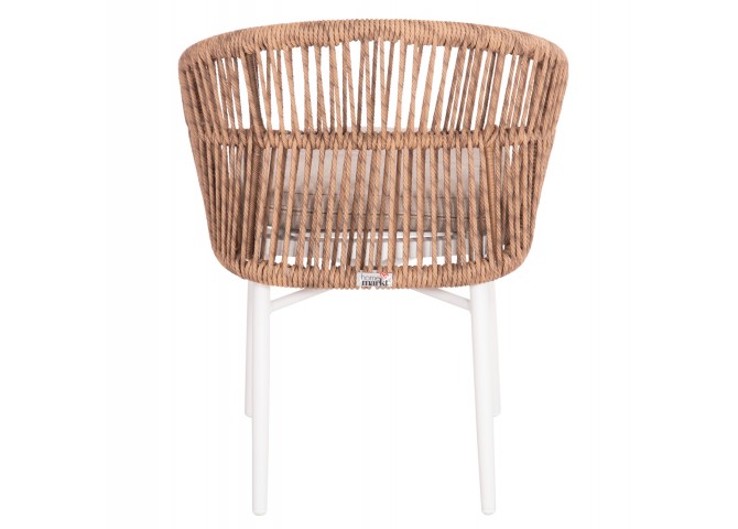 ΠΟΛΥΘΡΟΝΑ ΑΛΟΥΜΙΝΙΟΥ ORIN HM6265.02 ΛΕΥΚΗ-P.E.RATTAN ΦΥΣΙΚΟ-ΜΠΕΖ ΜΑΞΙΛΑΡΙΑ 58x61x75Υ