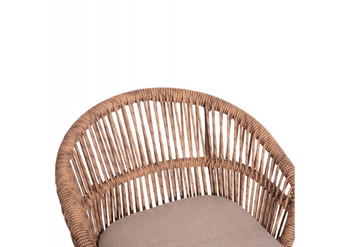 ΠΟΛΥΘΡΟΝΑ ΑΛΟΥΜΙΝΙΟΥ ORIN HM6265.02 ΛΕΥΚΗ-P.E.RATTAN ΦΥΣΙΚΟ-ΜΠΕΖ ΜΑΞΙΛΑΡΙΑ 58x61x75Υ