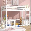 ΠΑΙΔΙΚΗ ΚΟΥΚΕΤΑ ΜΕ ΠΑΡΚΑΚΙ PLAYKID HM703.03 ΞΥΛΟ ΠΕΥΚΟΥ ΛΕΥΚΟ ΓΙΑ 190x90εκ