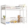 ΠΑΙΔΙΚΗ ΚΟΥΚΕΤΑ ΜΕ ΠΑΡΚΑΚΙ PLAYKID HM703.03 ΞΥΛΟ ΠΕΥΚΟΥ ΛΕΥΚΟ ΓΙΑ 190x90εκ
