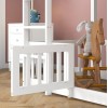 ΠΑΙΔΙΚΗ ΚΟΥΚΕΤΑ ΜΕ ΠΑΡΚΑΚΙ PLAYKID HM703.03 ΞΥΛΟ ΠΕΥΚΟΥ ΛΕΥΚΟ ΓΙΑ 190x90εκ