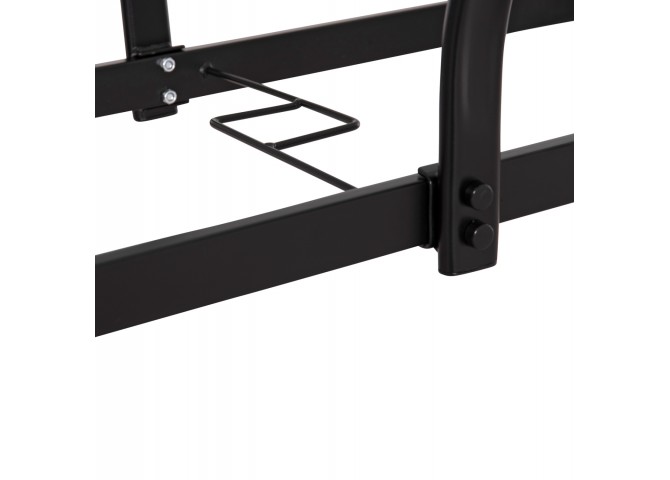 ΤΡΑΠΕΖΙ BRUNO 150X90Χ72Υεκ. ΜΕΤΑΛΛΙΚΟ ΜΑΥΡΟ ΜΕ ΓΥΑΛΙΝΗ ΕΠΙΦΑΝΕΙΑ HM5145.03