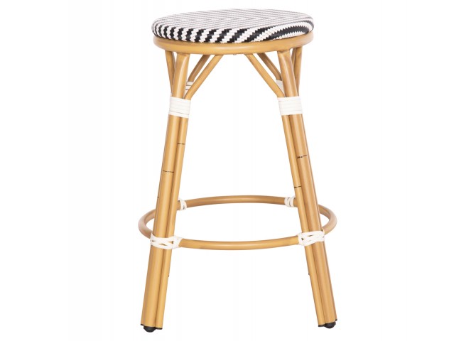 ΣΚΑΜΠΟ ΑΛΟΥΜΙΝΙΟΥ ΜΕΣ.ΥΨΟΥΣ CHINO HM6286.03 BAMBOO LOOK & TEXTILENE 43x43x65Υεκ