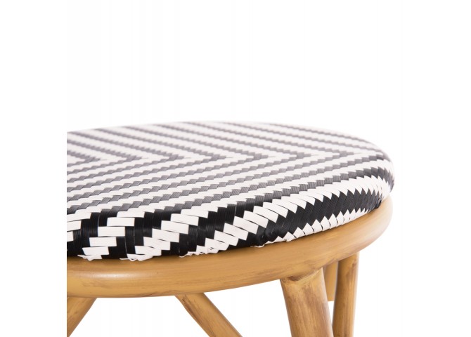 ΣΚΑΜΠΟ ΑΛΟΥΜΙΝΙΟΥ ΜΕΣ.ΥΨΟΥΣ CHINO HM6286.03 BAMBOO LOOK & TEXTILENE 43x43x65Υεκ