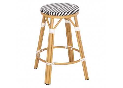 ΣΚΑΜΠΟ ΑΛΟΥΜΙΝΙΟΥ ΜΕΣ.ΥΨΟΥΣ CHINO HM6286.03 BAMBOO LOOK & TEXTILENE 43x43x65Υεκ