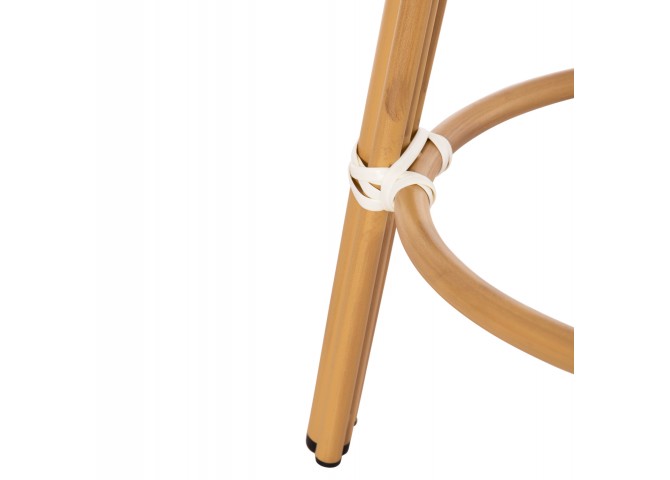 ΣΚΑΜΠΟ ΑΛΟΥΜΙΝΙΟΥ ΜΕΣ.ΥΨΟΥΣ CHINO HM6286.03 BAMBOO LOOK & TEXTILENE 43x43x65Υεκ