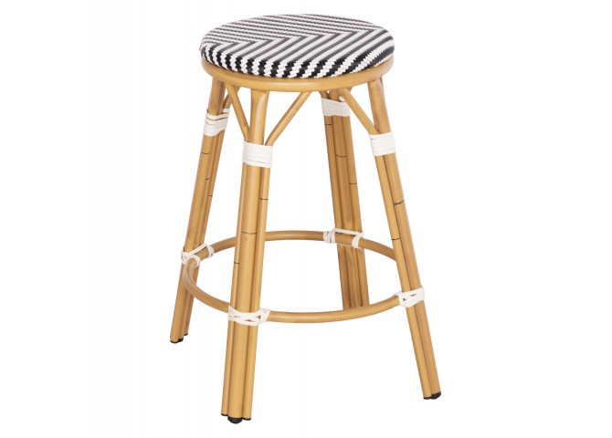 ΣΚΑΜΠΟ ΑΛΟΥΜΙΝΙΟΥ ΜΕΣ.ΥΨΟΥΣ CHINO HM6286.03 BAMBOO LOOK & TEXTILENE 43x43x65Υεκ