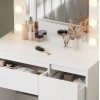 ΤΟΥΑΛΕΤΑ ΜΕ ΦΩΤΙΣΜΟ LED & ΣΥΡΤΑΡΙΑ KEITLIN HM2499.03 ΜΕΛΑΜΙΝΗ ΣΕ ΛΕΥΚΟ 80x40x140Υεκ.