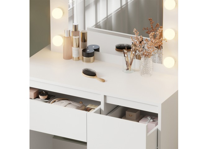 ΤΟΥΑΛΕΤΑ ΜΕ ΦΩΤΙΣΜΟ LED & ΣΥΡΤΑΡΙΑ KEITLIN HM2499.03 ΜΕΛΑΜΙΝΗ ΣΕ ΛΕΥΚΟ 80x40x140Υεκ.