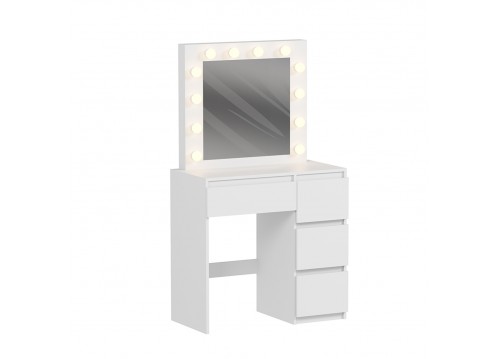 ΤΟΥΑΛΕΤΑ ΜΕ ΦΩΤΙΣΜΟ LED & ΣΥΡΤΑΡΙΑ KEITLIN HM2499.03 ΜΕΛΑΜΙΝΗ ΣΕ ΛΕΥΚΟ 80x40x140Υεκ.