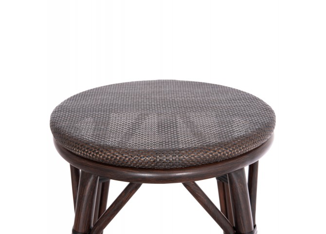 ΣΚΑΜΠΟ ΑΛΟΥΜΙΝΙΟΥ ΜΕΣ.ΥΨΟΥΣ CHINO HM6286.01 BAMBOO LOOK & TEXTILENE ΚΑΦΕ 43x43x65Υεκ