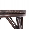 ΣΚΑΜΠΟ ΑΛΟΥΜΙΝΙΟΥ ΜΕΣ.ΥΨΟΥΣ CHINO HM6286.01 BAMBOO LOOK & TEXTILENE ΚΑΦΕ 43x43x65Υεκ
