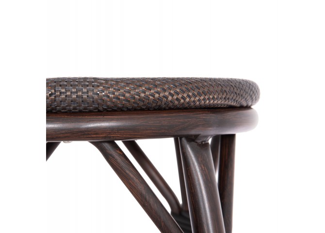 ΣΚΑΜΠΟ ΑΛΟΥΜΙΝΙΟΥ ΜΕΣ.ΥΨΟΥΣ CHINO HM6286.01 BAMBOO LOOK & TEXTILENE ΚΑΦΕ 43x43x65Υεκ