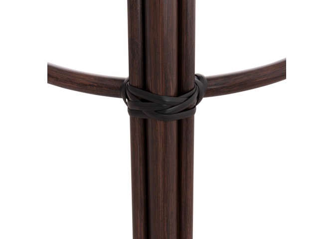 ΣΚΑΜΠΟ ΑΛΟΥΜΙΝΙΟΥ ΜΕΣ.ΥΨΟΥΣ CHINO HM6286.01 BAMBOO LOOK & TEXTILENE ΚΑΦΕ 43x43x65Υεκ