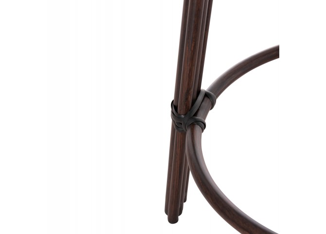 ΣΚΑΜΠΟ ΑΛΟΥΜΙΝΙΟΥ ΜΕΣ.ΥΨΟΥΣ CHINO HM6286.01 BAMBOO LOOK & TEXTILENE ΚΑΦΕ 43x43x65Υεκ