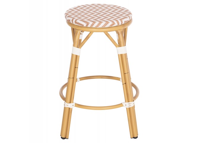 ΣΚΑΜΠΟ ΑΛΟΥΜΙΝΙΟΥ ΜΕΣ.ΥΨΟΥΣ CHINO HM6286.04 BAMBOO LOOK ΦΥΣΙΚΟ & TEXTILENE 43x43x65Υεκ