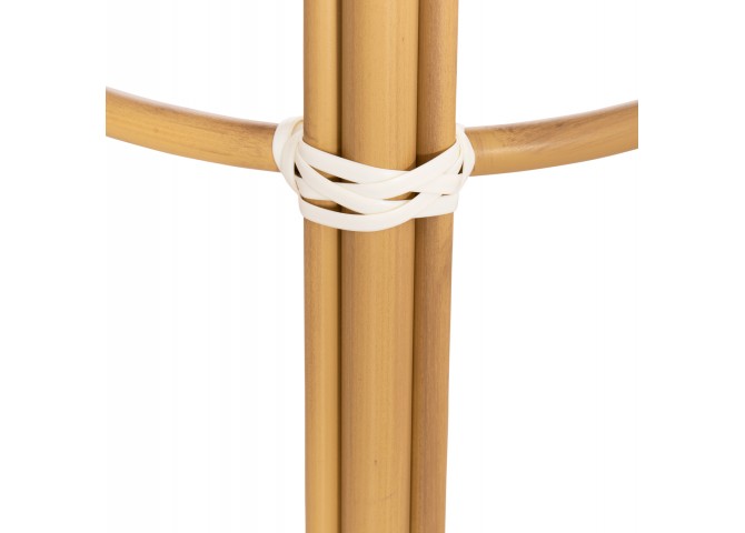 ΣΚΑΜΠΟ ΑΛΟΥΜΙΝΙΟΥ ΜΕΣ.ΥΨΟΥΣ CHINO HM6286.04 BAMBOO LOOK ΦΥΣΙΚΟ & TEXTILENE 43x43x65Υεκ