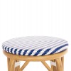 ΣΚΑΜΠΟ ΑΛΟΥΜΙΝΙΟΥ ΜΕΣ.ΥΨΟΥΣ CHINO HM6286.05 BAMBOO LOOK & TEXTILENE ΜΠΛΕ 43x43x65Υεκ